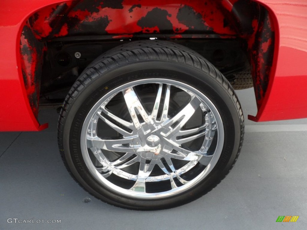 2008 Silverado 1500 LT Crew Cab - Victory Red / Light Titanium/Ebony Accents photo #11