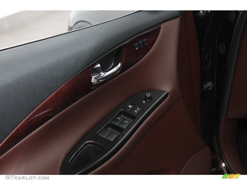 2010 EX 35 Journey AWD - Dark Current Red / Chestnut photo #17