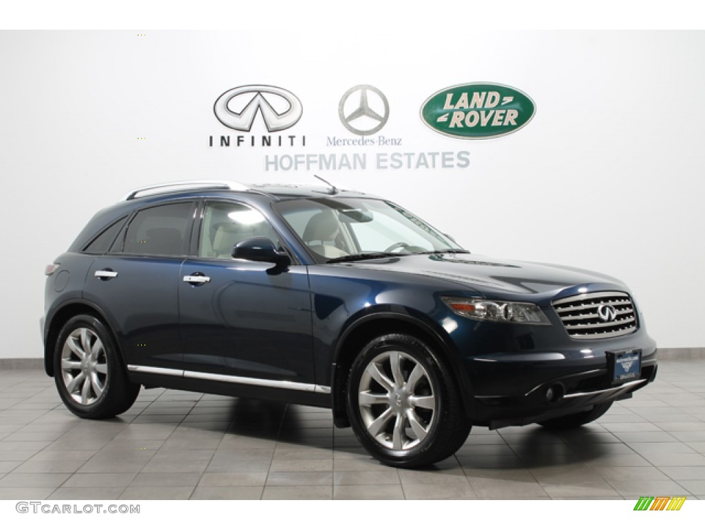 2007 FX 35 AWD - Sapphire Blue Metallic / Wheat photo #1