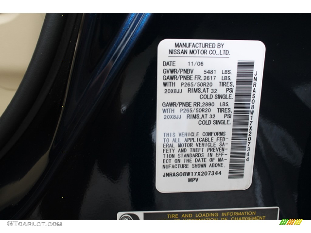 2007 FX 35 AWD - Sapphire Blue Metallic / Wheat photo #31