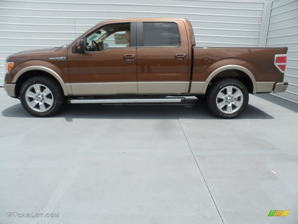 2012 F150 Lariat SuperCrew - Golden Bronze Metallic / Pale Adobe photo #5