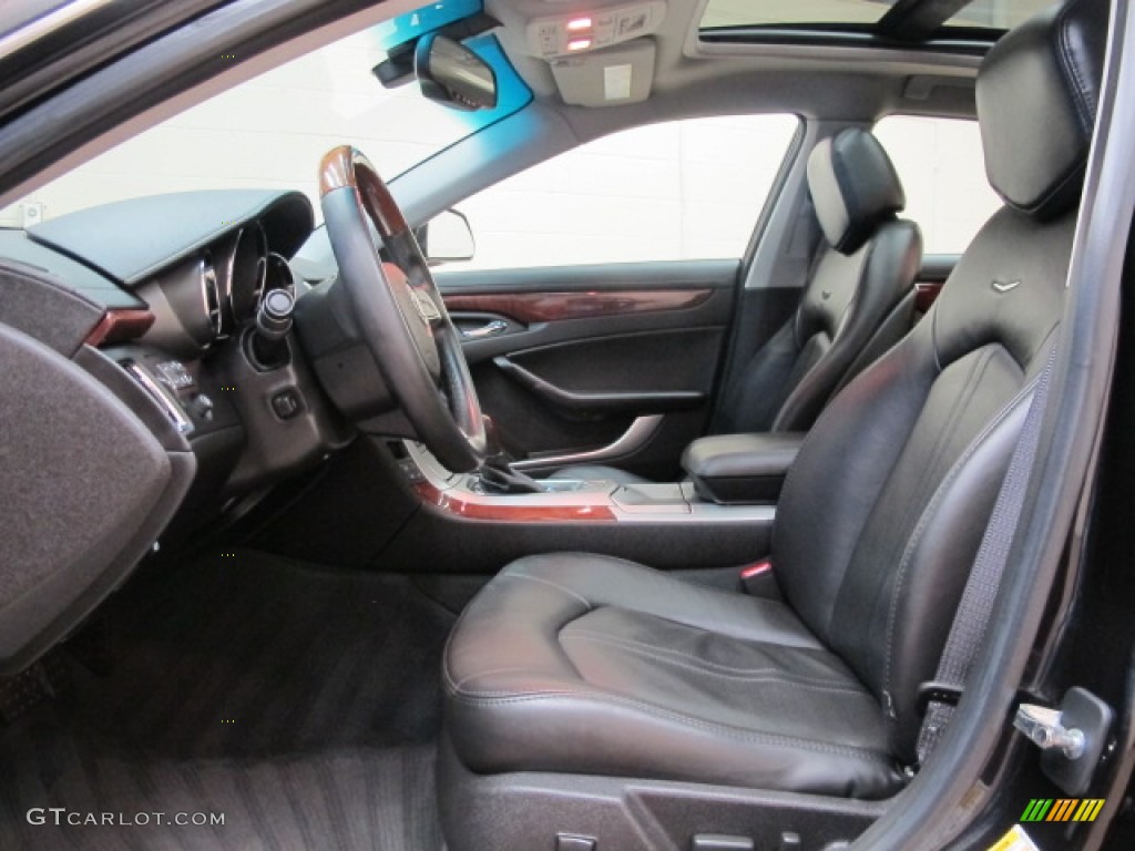 Ebony Interior 2009 Cadillac CTS 4 AWD Sedan Photo #68267174