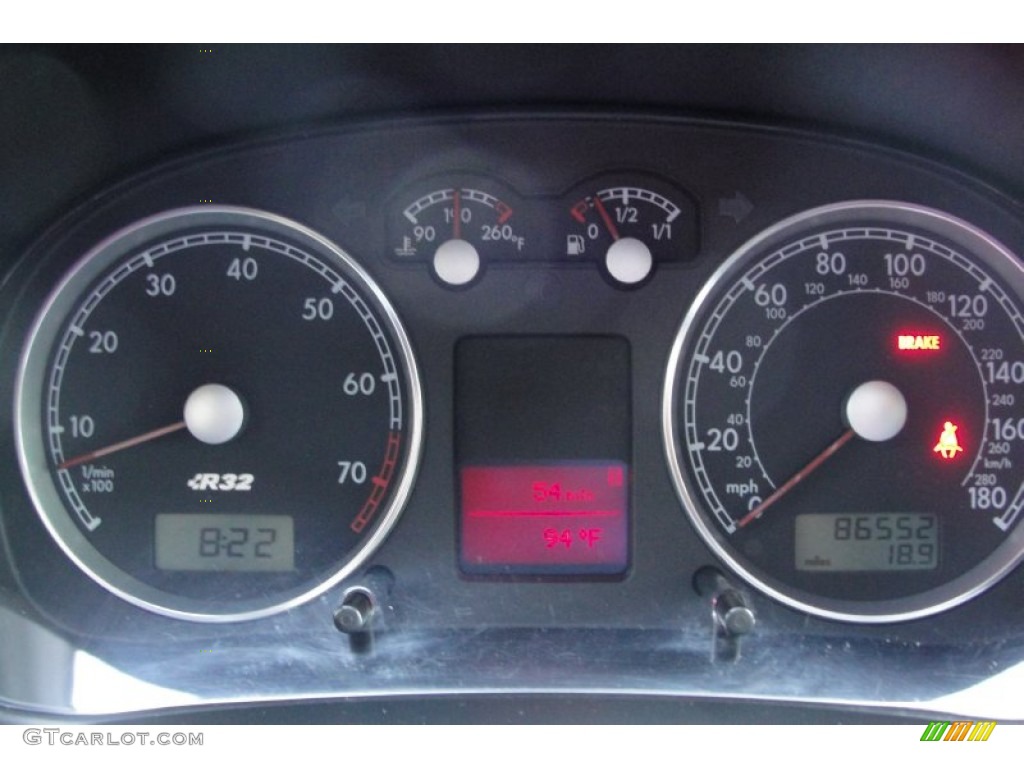 2004 R32  - Deep Blue Metallic / Black Leather photo #14