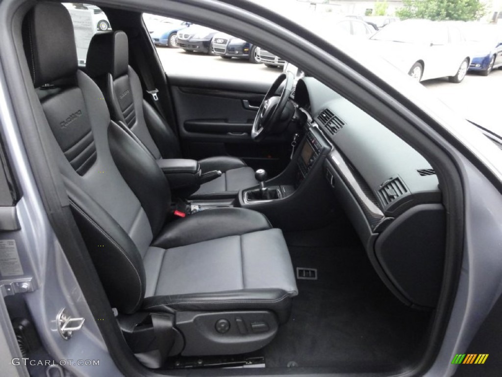 Black/Jet Gray Interior 2006 Audi S4 25quattro Special Edition quattro Sedan Photo #68267603