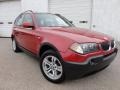 2004 Flamenco Red Metallic BMW X3 3.0i  photo #1