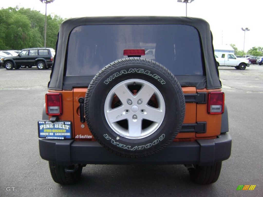 2011 Wrangler Sport 4x4 - Mango Tango Pearl / Black photo #5