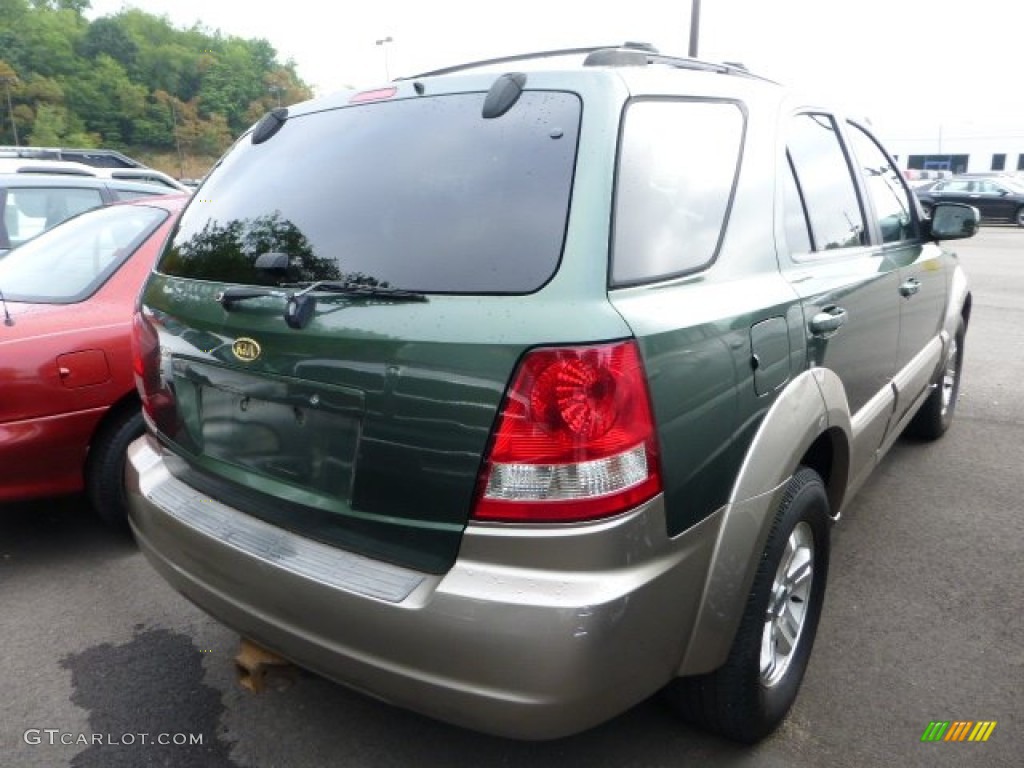 2003 Sorento LX 4WD - Ivy Green Metallic / Beige photo #2