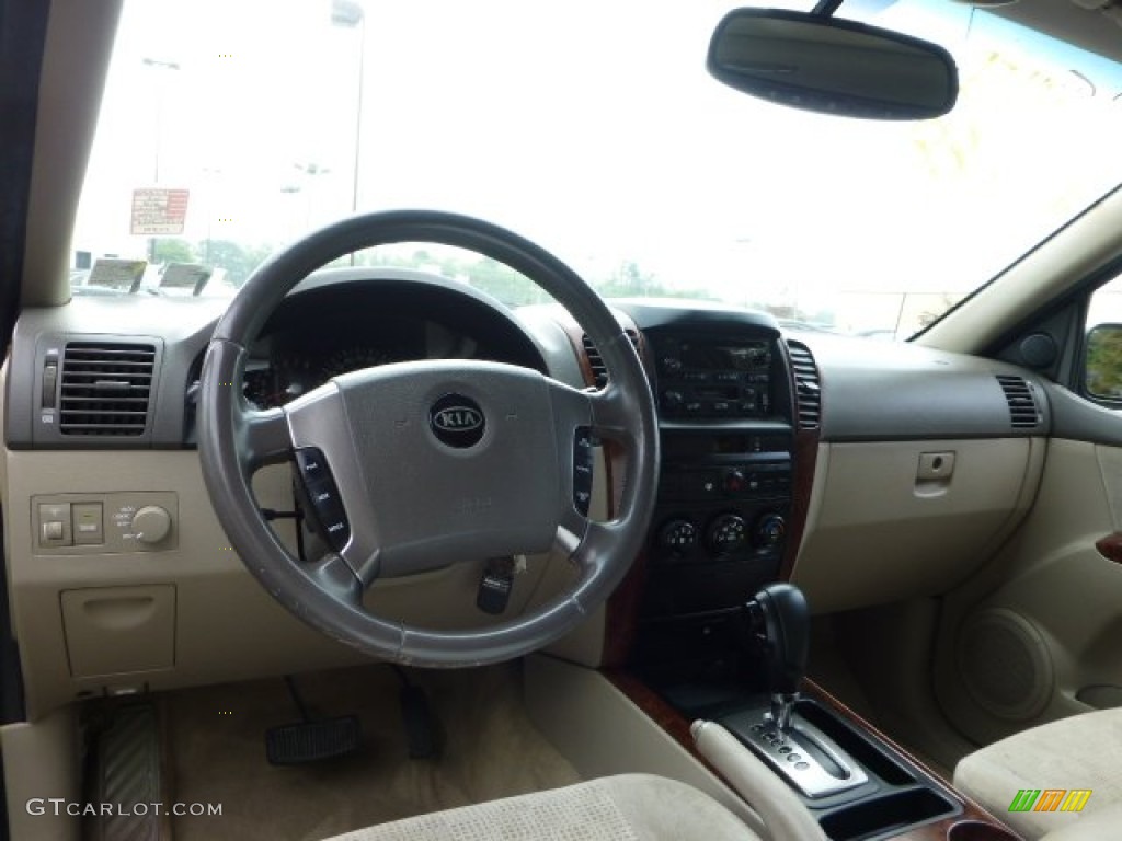 2003 Sorento LX 4WD - Ivy Green Metallic / Beige photo #9
