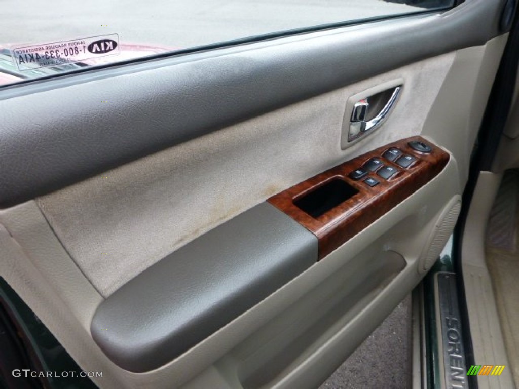 2003 Sorento LX 4WD - Ivy Green Metallic / Beige photo #11