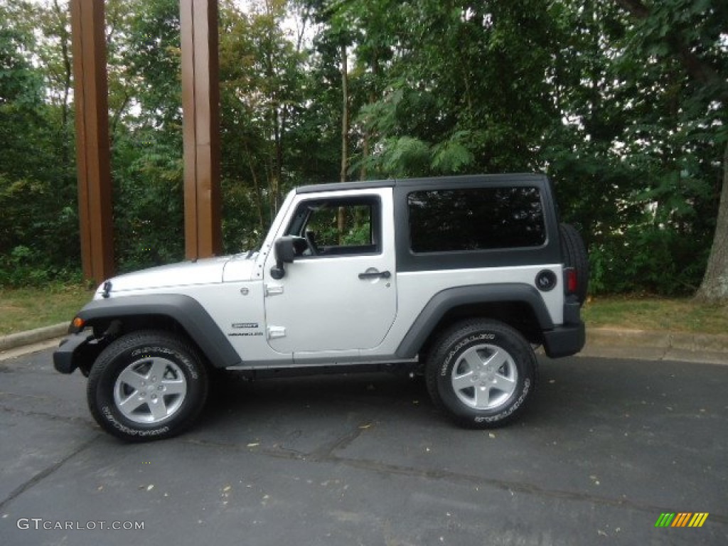 2012 Wrangler Sport S 4x4 - Bright Silver Metallic / Black photo #4