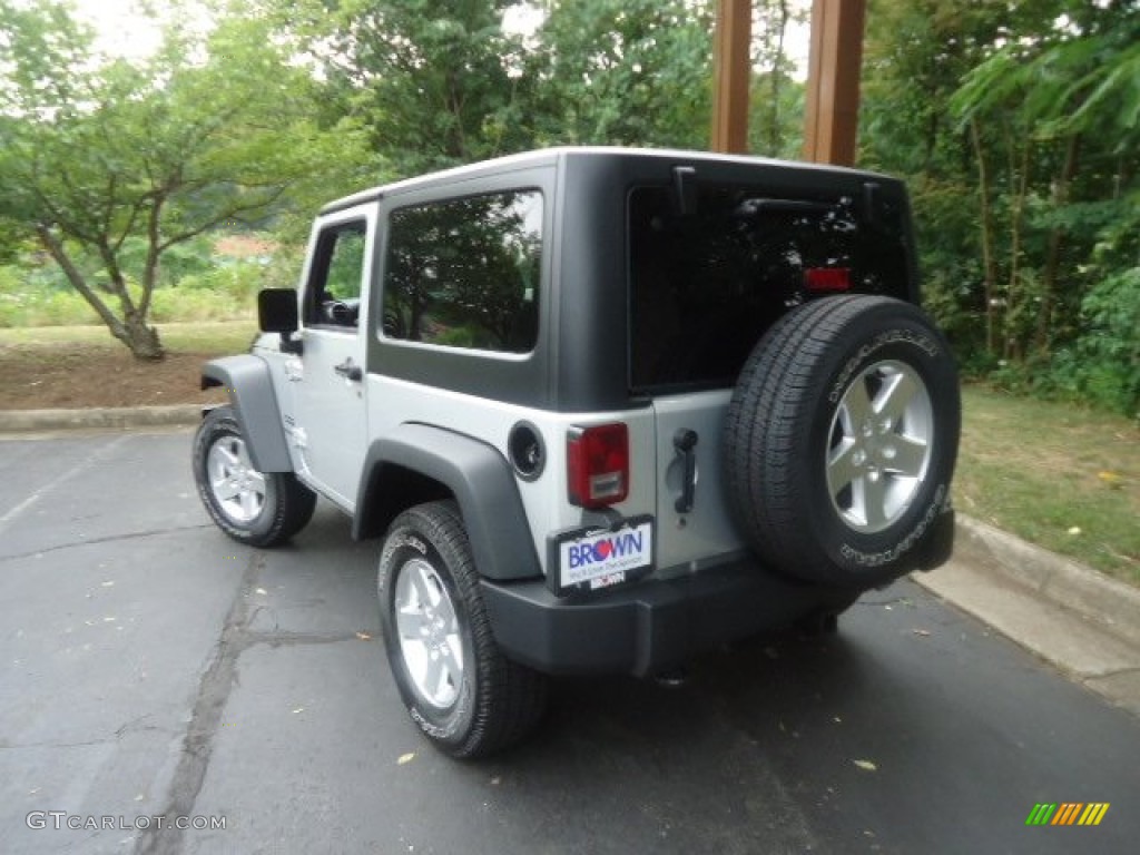 2012 Wrangler Sport S 4x4 - Bright Silver Metallic / Black photo #5