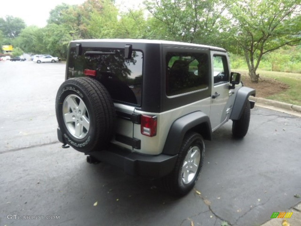 2012 Wrangler Sport S 4x4 - Bright Silver Metallic / Black photo #7