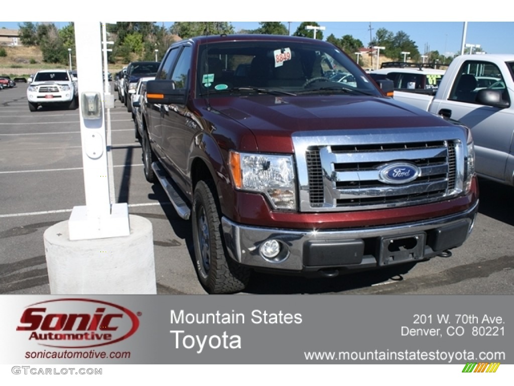 2010 F150 XLT SuperCrew 4x4 - Royal Red Metallic / Tan photo #1