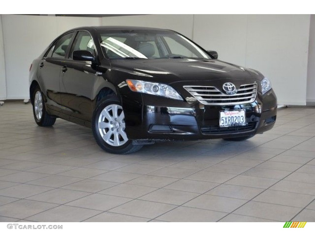 2007 Camry Hybrid - Black / Ash photo #2