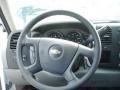 Dark Titanium 2012 Chevrolet Silverado 2500HD Work Truck Crew Cab Steering Wheel