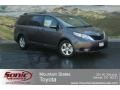 2012 Predawn Gray Mica Toyota Sienna LE  photo #1