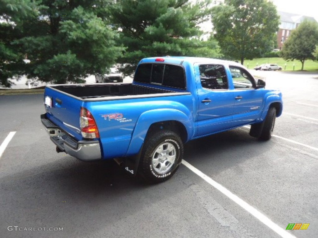 2011 Tacoma V6 TRD Double Cab 4x4 - Speedway Blue / Graphite Gray photo #7