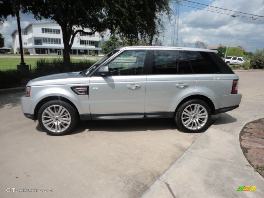 2013 Range Rover Sport HSE - Indus Silver Metallic / Ebony photo #6