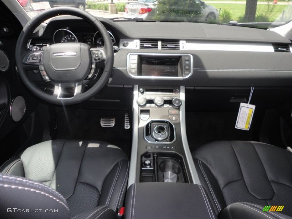 2012 Land Rover Range Rover Evoque Dynamic Dynamic Ebony/Cirrus Dashboard Photo #68277086