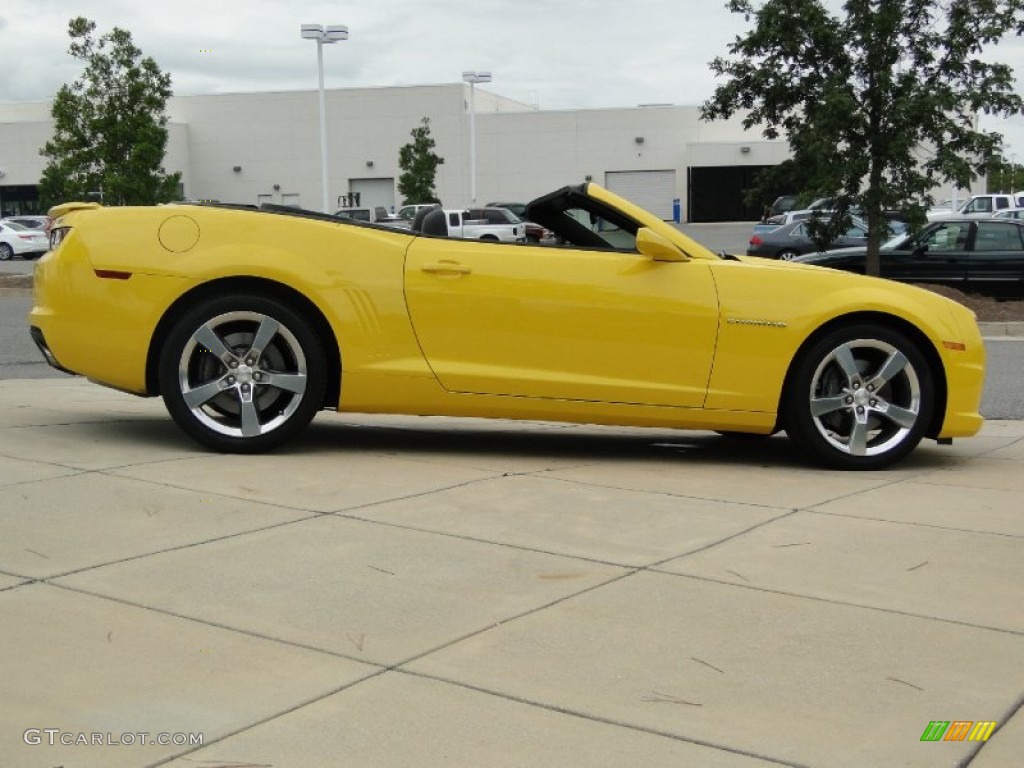 2011 Camaro SS/RS Convertible - Rally Yellow / Black photo #4