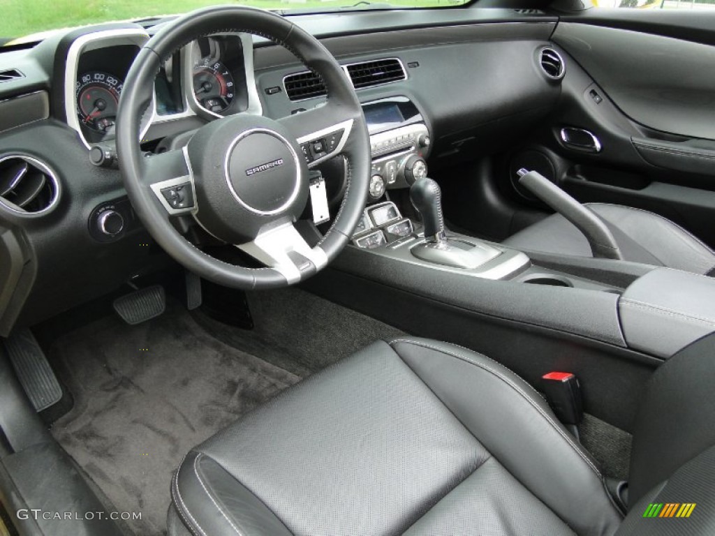 Black Interior 2011 Chevrolet Camaro SS/RS Convertible Photo #68277212