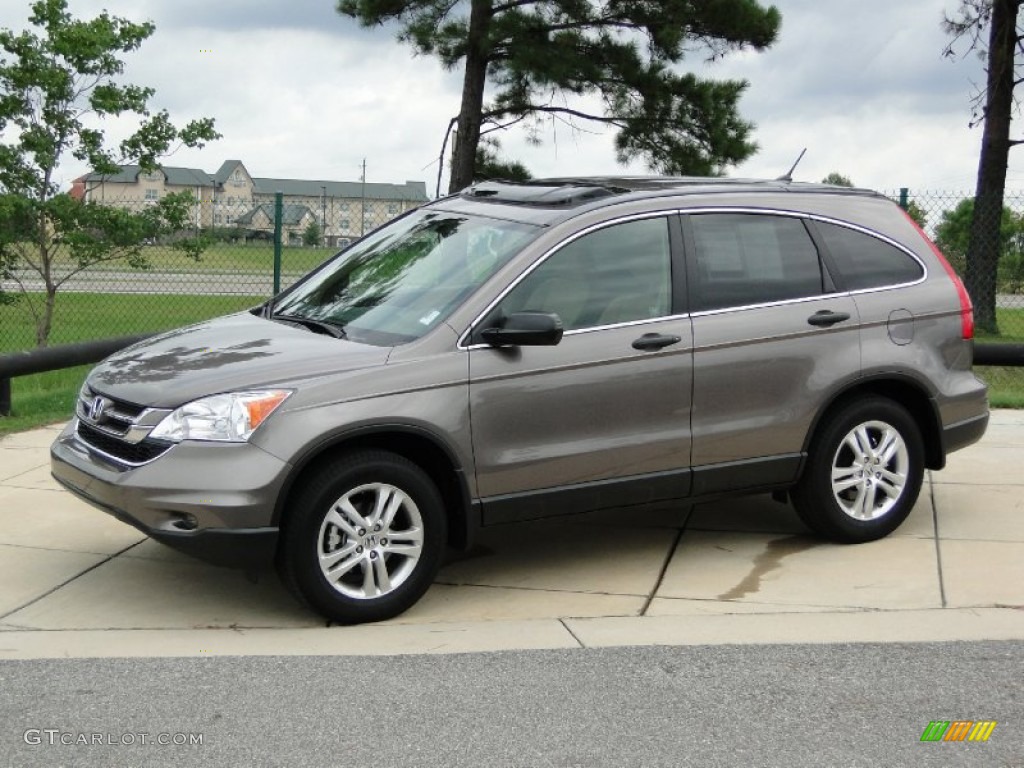 2010 CR-V EX - Urban Titanium Metallic / Ivory photo #9