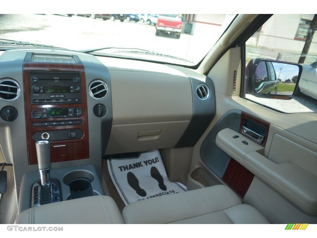 2005 F150 Lariat SuperCrew 4x4 - Arizona Beige Metallic / Tan photo #16