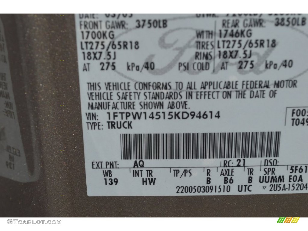 2005 F150 Lariat SuperCrew 4x4 - Arizona Beige Metallic / Tan photo #31