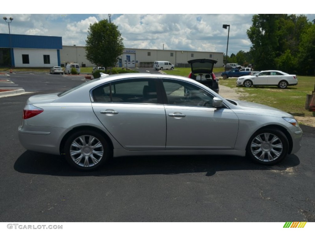 2009 Genesis 3.8 Sedan - Platinum Metallic / Black photo #4