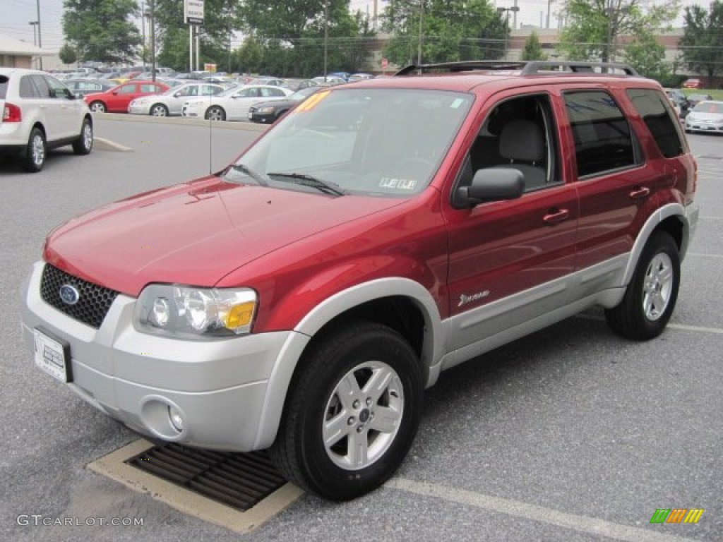 Redfire Metallic 2007 Ford Escape Hybrid Exterior Photo #68280164