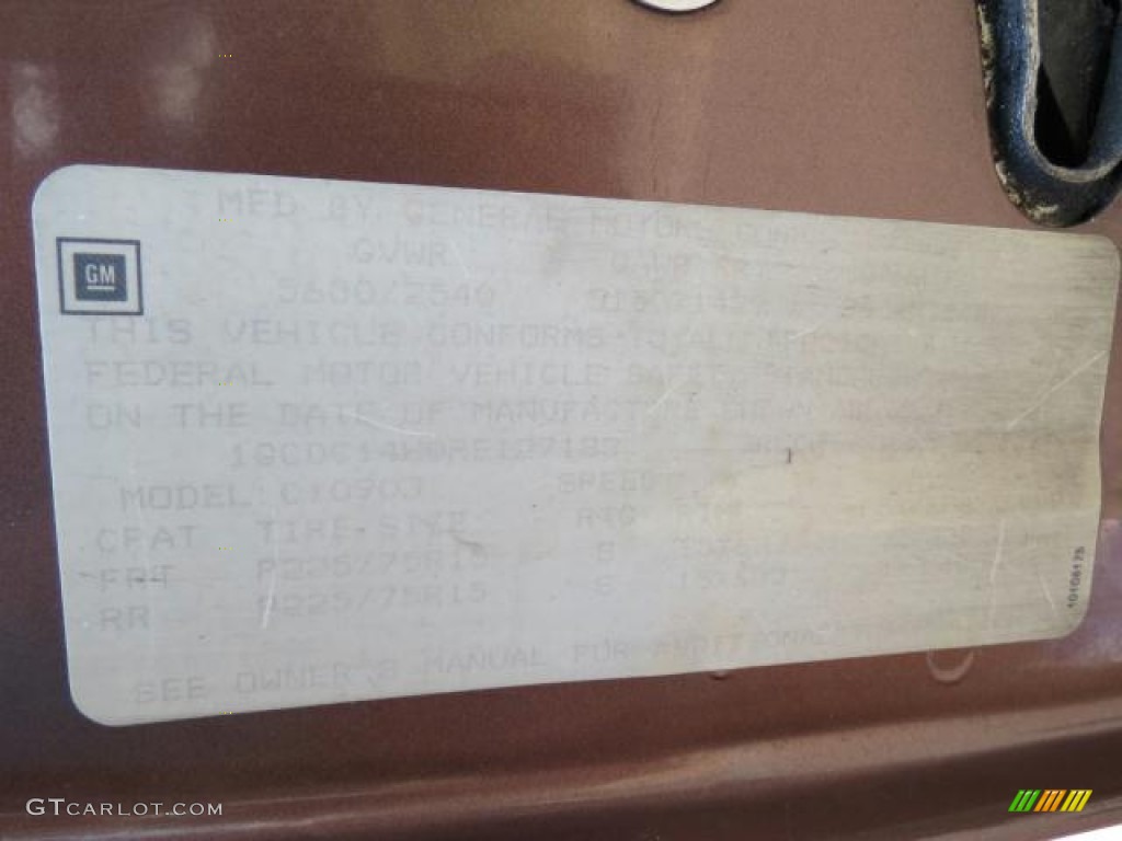 1994 C/K C1500 Regular Cab - Light Autumnwood Metallic / Beige photo #8