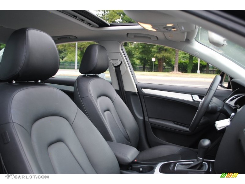 Black Interior 2009 Audi A4 2.0T Premium quattro Sedan Photo #68283710