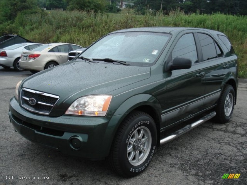 2003 Sorento LX 4WD - Ivy Green Metallic / Beige photo #3
