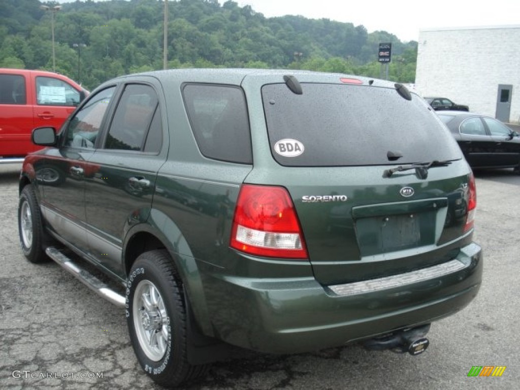 2003 Sorento LX 4WD - Ivy Green Metallic / Beige photo #4
