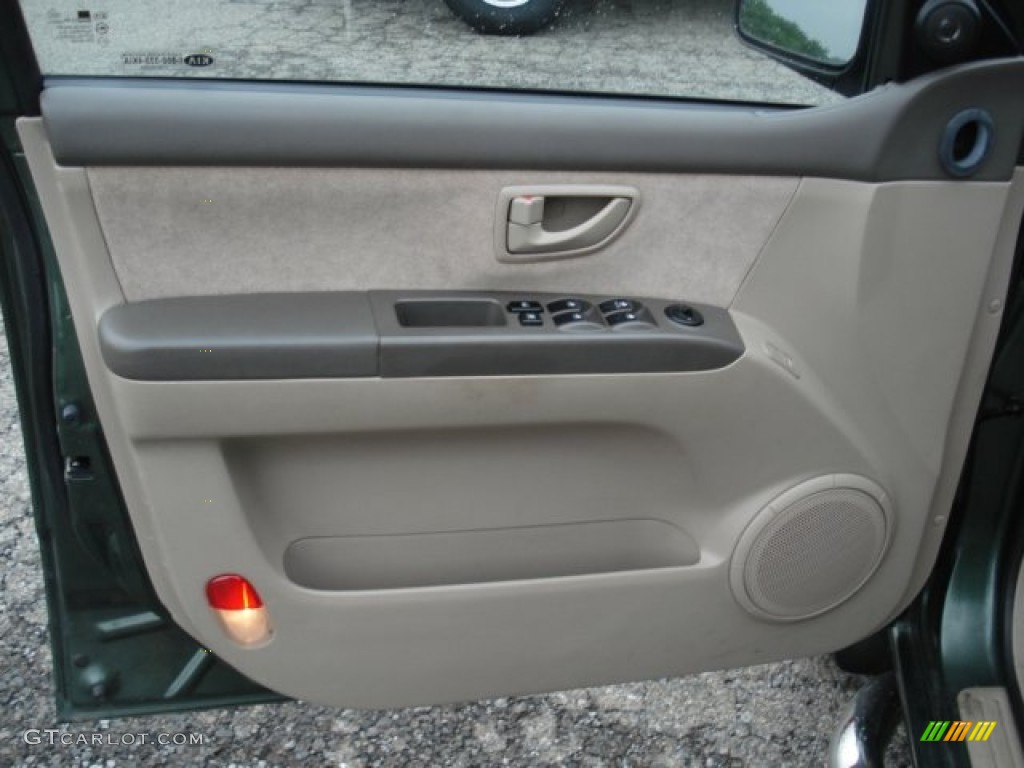 2003 Sorento LX 4WD - Ivy Green Metallic / Beige photo #10