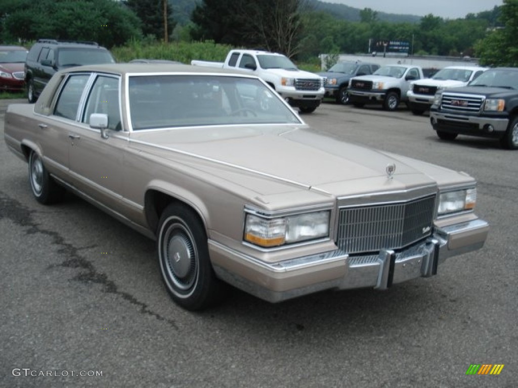 Light Antelope Metallic 1991 Cadillac Brougham Standard Brougham Model Exterior Photo #68283921