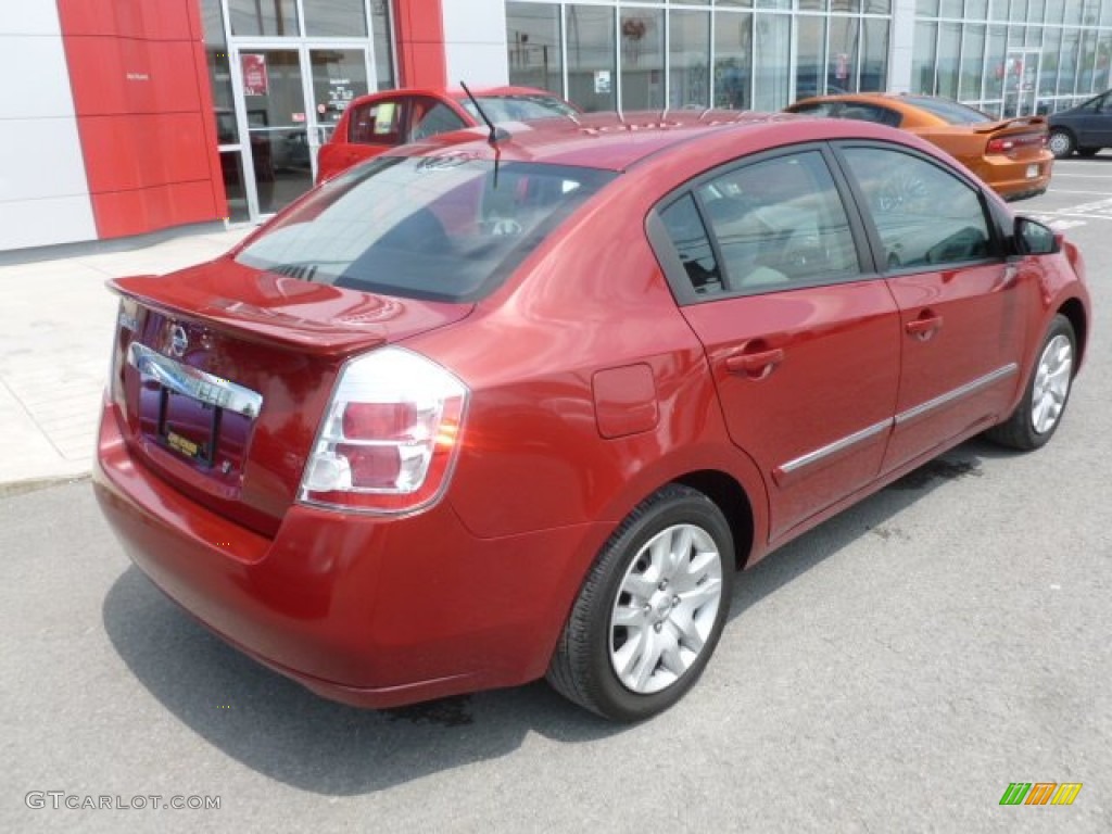 2011 Sentra 2.0 S - Red Brick / Charcoal photo #11