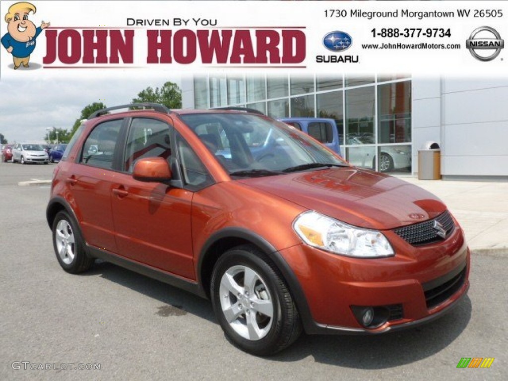 2011 SX4 Crossover Technology AWD - Sunlight Copper Metallic / Black photo #1