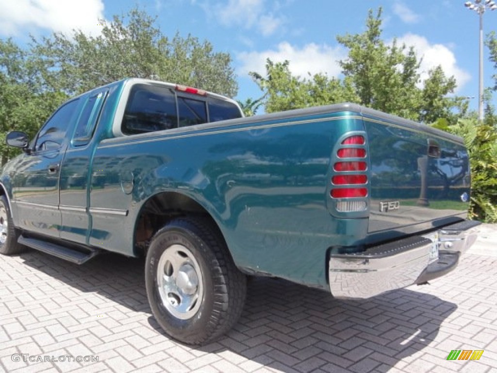 1997 F150 XLT Extended Cab - Pacific Green Metallic / Medium Prairie Tan photo #3