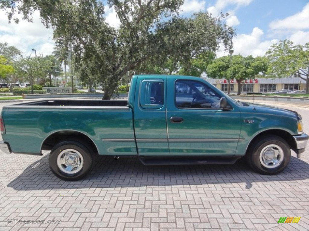 1997 Pacific Green Metallic Ford F150 Xlt Extended Cab 68283643 Photo