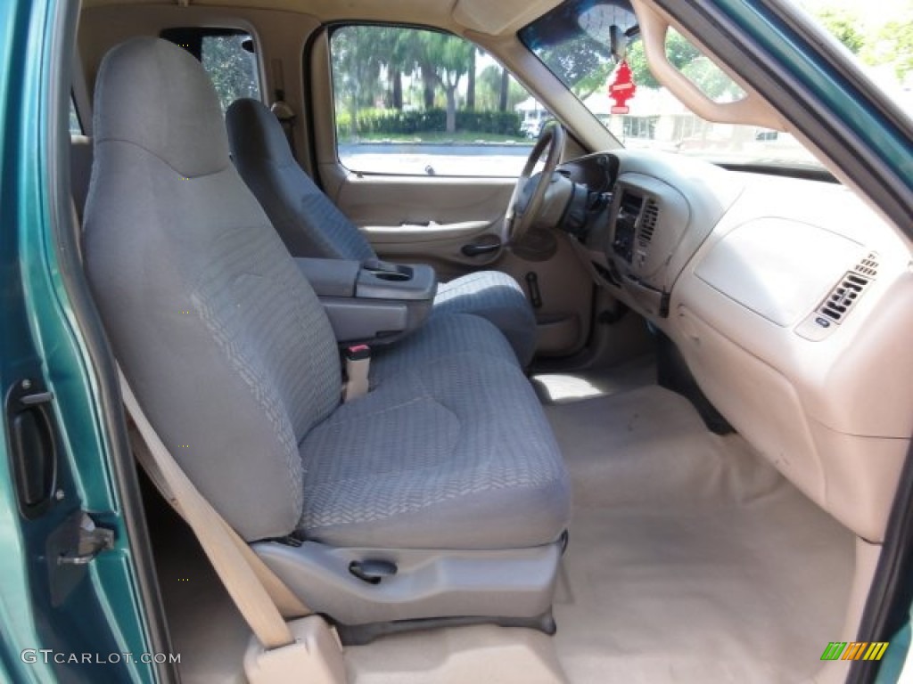 1997 F150 XLT Extended Cab - Pacific Green Metallic / Medium Prairie Tan photo #13