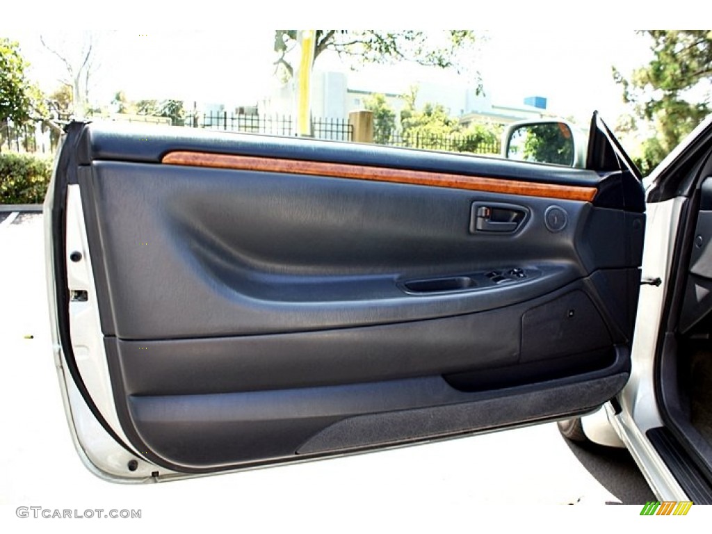 2002 Toyota Solara SLE V6 Coupe Charcoal Door Panel Photo #68286299