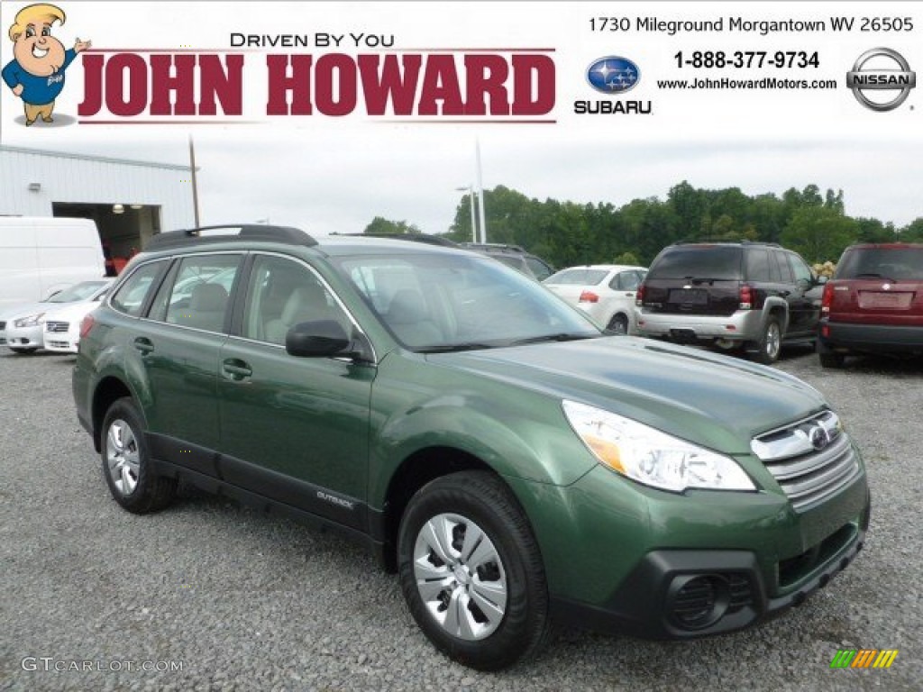 2013 Outback 2.5i - Cypress Green Pearl / Ivory photo #1
