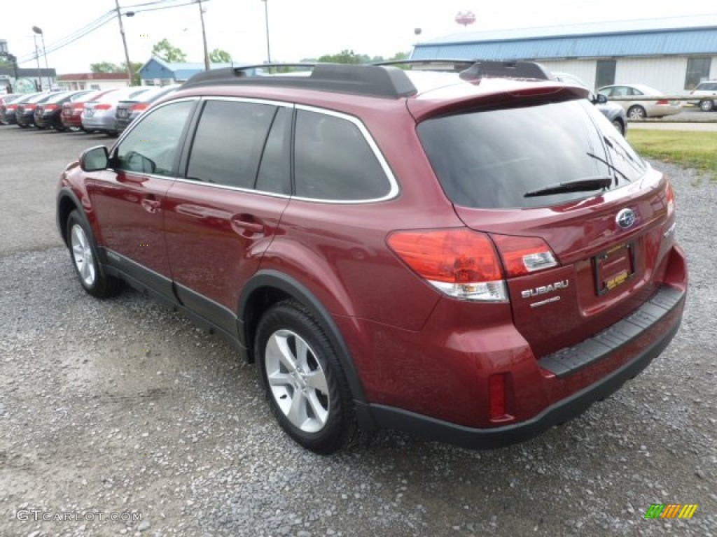 2013 Outback 2.5i Limited - Venetian Red Pearl / Warm Ivory Leather photo #5