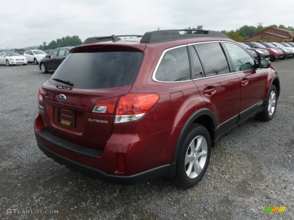 2013 Outback 2.5i Limited - Venetian Red Pearl / Warm Ivory Leather photo #7
