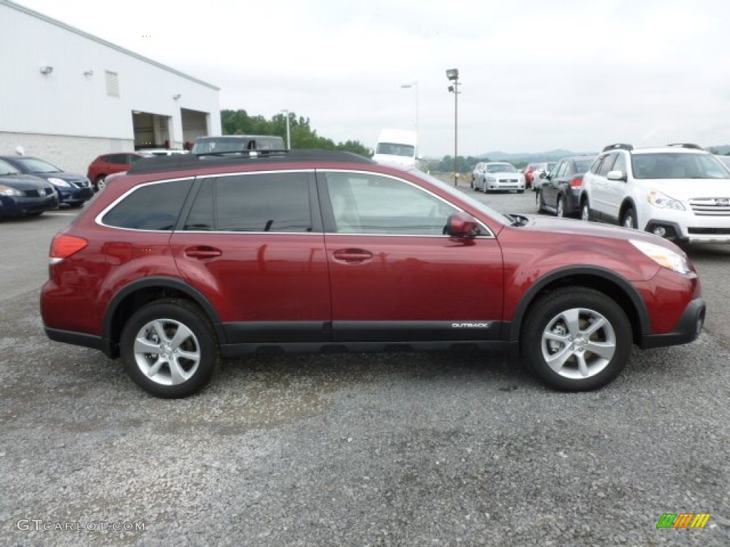 2013 Outback 2.5i Limited - Venetian Red Pearl / Warm Ivory Leather photo #8