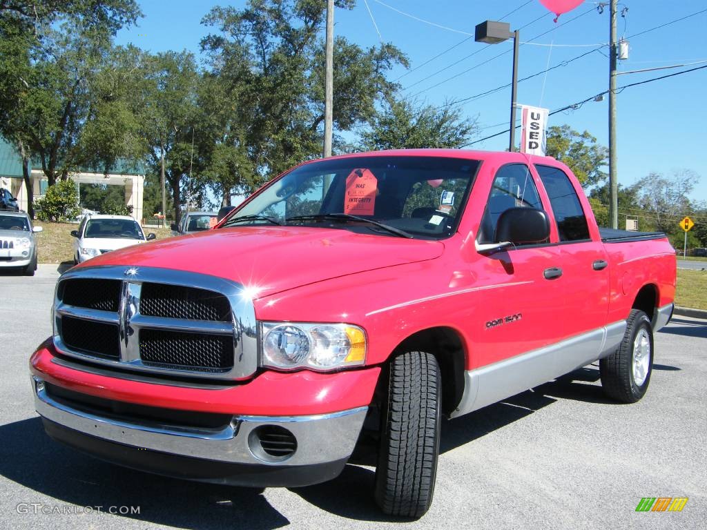2005 Ram 1500 SLT Quad Cab - Flame Red / Dark Slate Gray photo #1