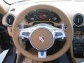 2010 Porsche Cayman Sand Beige Interior Steering Wheel Photo