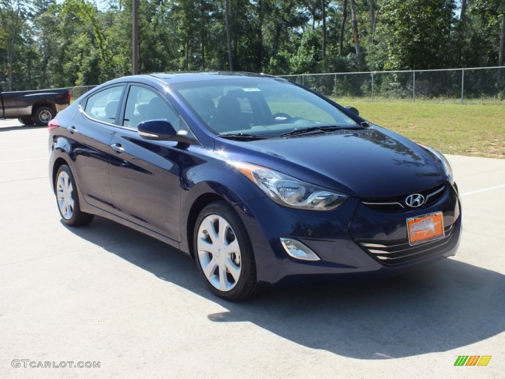 2013 Elantra Limited - Indigo Night / Gray photo #1