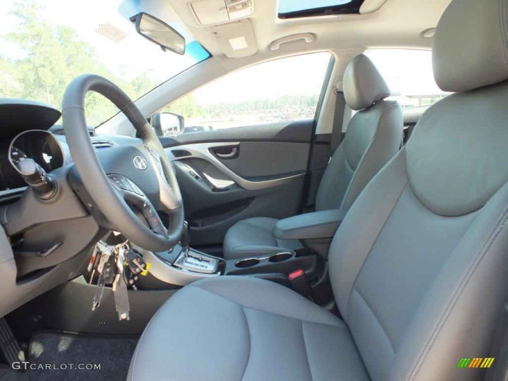 2013 Elantra Limited - Indigo Night / Gray photo #2